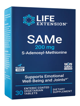 Life Extension SAMe 30 comprimés boîte avant