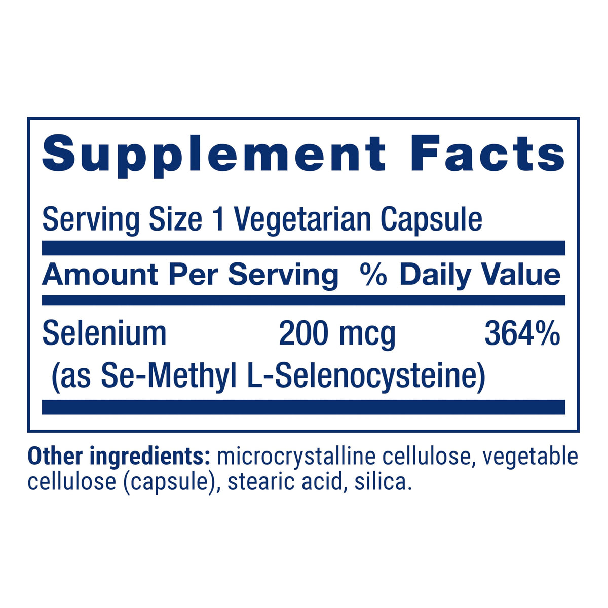 Life Extension Se-Methyl L-Selenocysteine capsules dans une main
