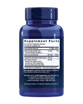 Life Extension Shade Factor flacon de 120 capsules, vue arrière