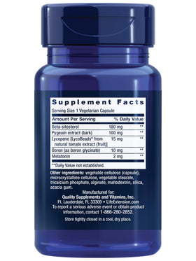 Life Extension Soutien Vésical 30 Capsules vue arrière