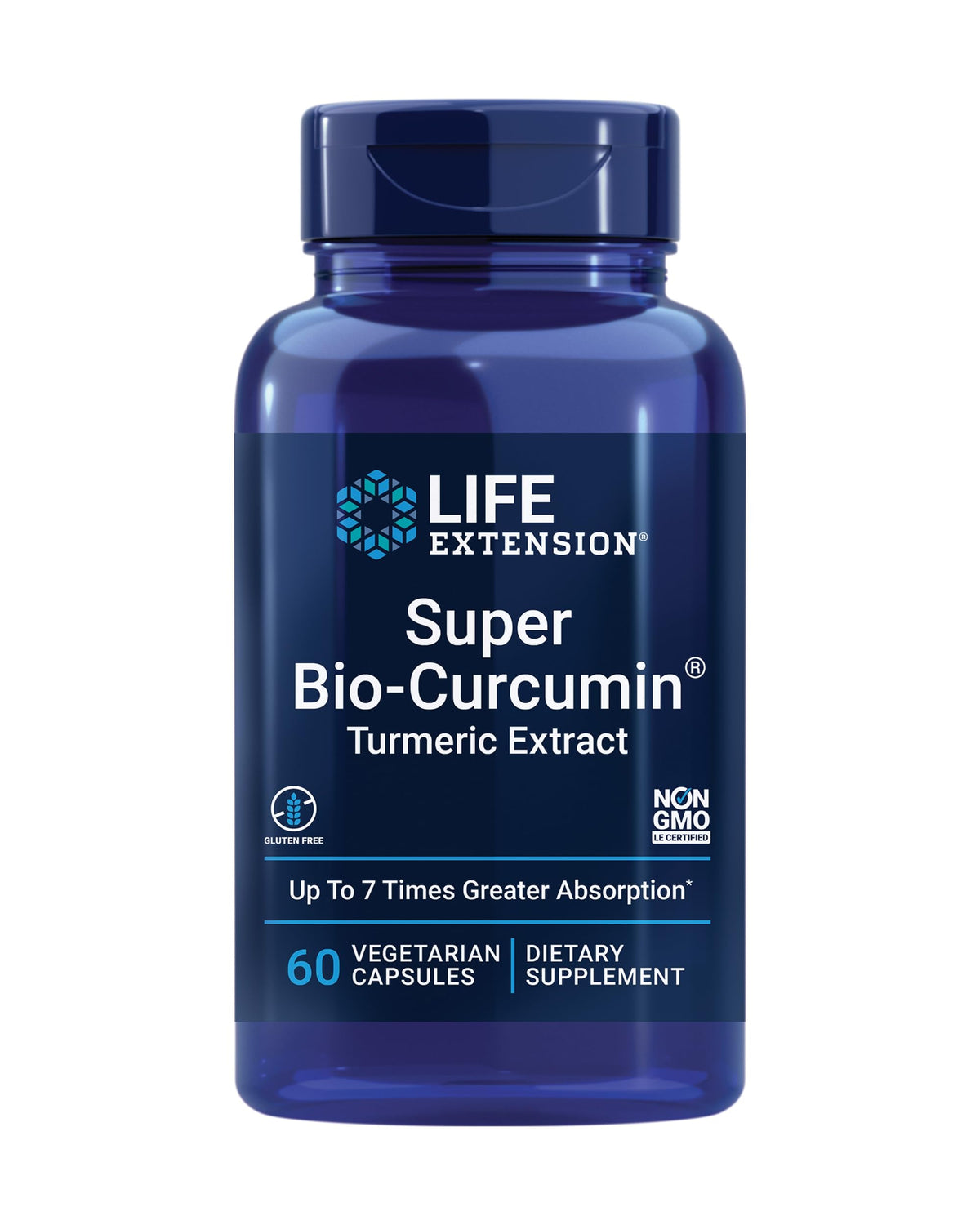 Life Extension Super Bio-Curcumin 60 capsules végétariennes packaging