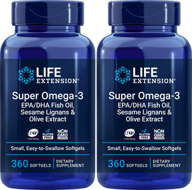 Life Extension Super Omega-3 360 gélules souples, vue avant