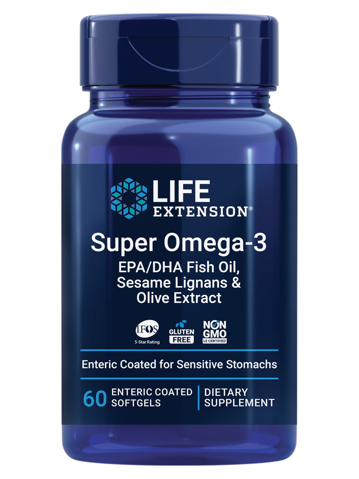 Life Extension Super Omega-3 EPA/DHA 60 gélules face avant