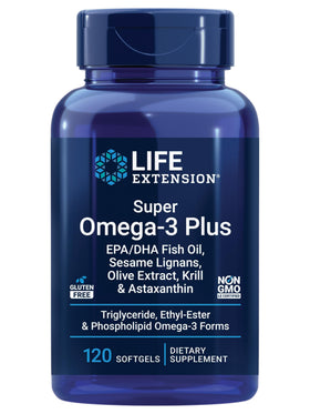 Life Extension Super Omega-3 Plus 120 gélules avec emballage