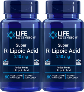 Life Extension Super R-Lipoic Acid 240 mg, 60 capsules végétariennes, vue de face