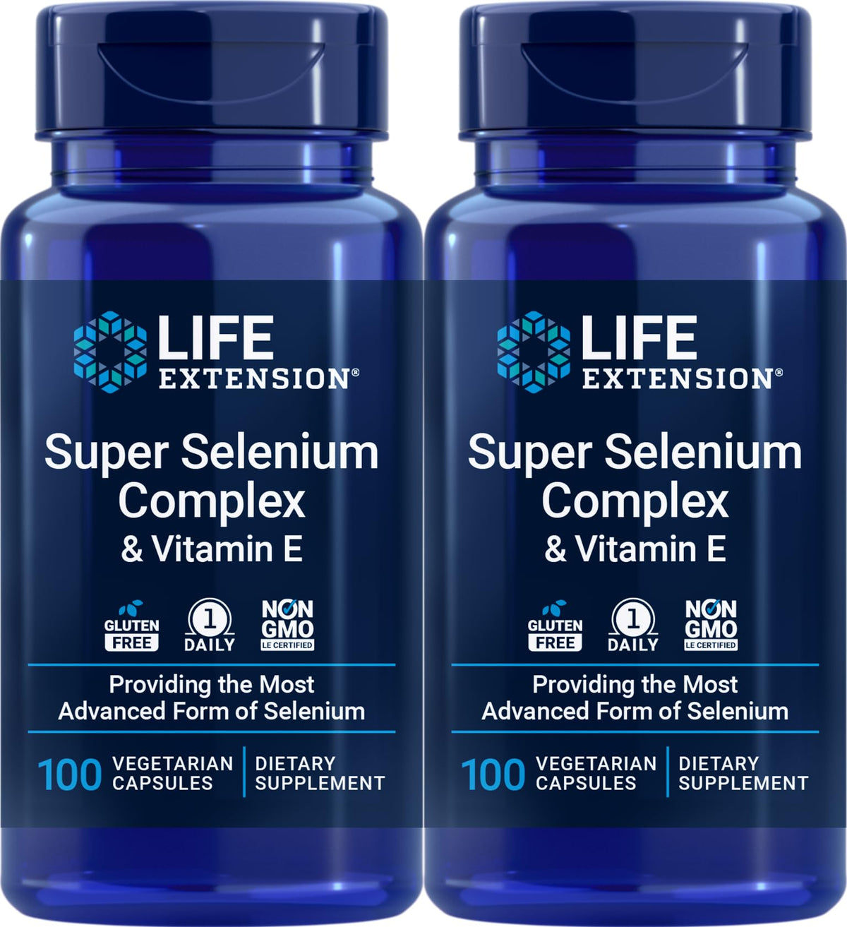 Life Extension Super Selenium Complex 200 mcg 100 capsules végétariennes avant