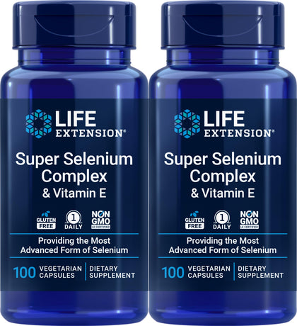 Life Extension Super Selenium Complex 200 mcg 100 capsules végétariennes avant