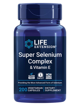 Life Extension Super Selenium Complex 200 mcg capsules front view