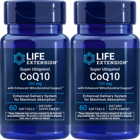 Life Extension Super Ubiquinol CoQ10 100 mg gélules devant l'emballage