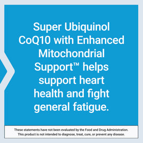 Life Extension Super Ubiquinol CoQ10 100 mg gélules molles avec étiquette