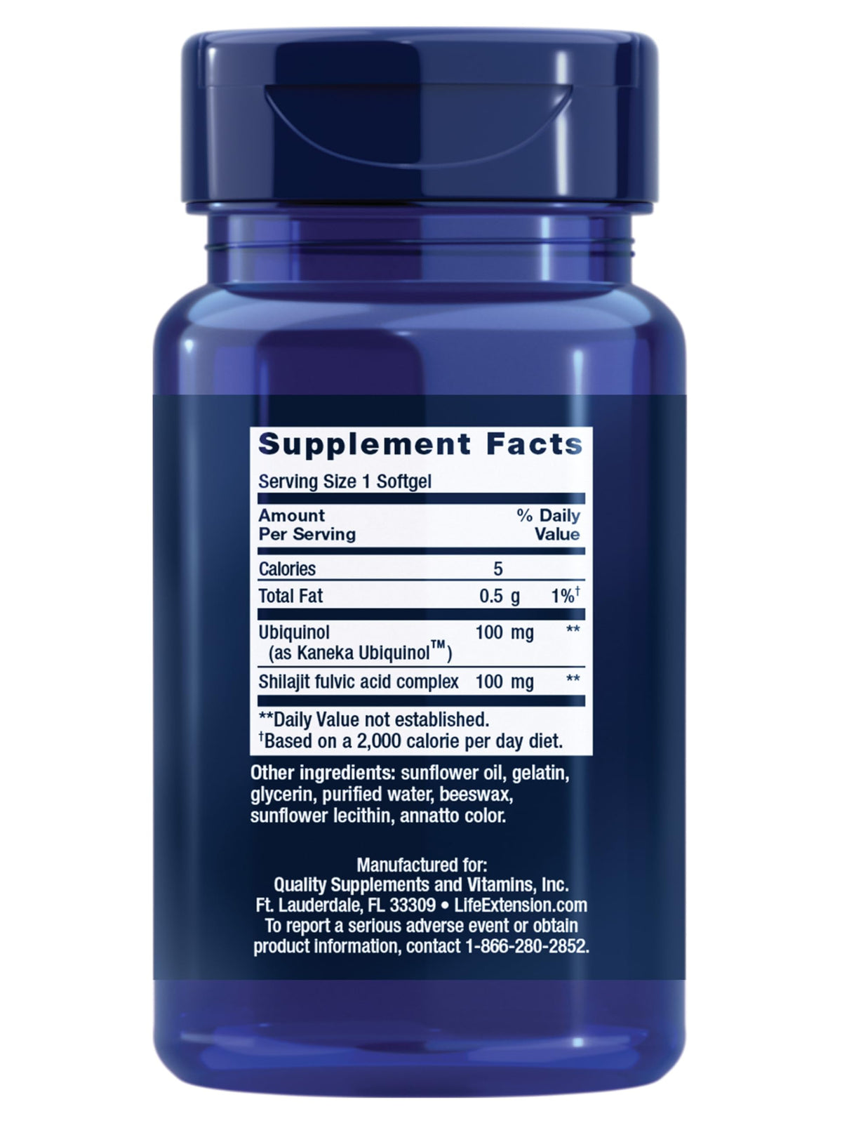 Life Extension Super Ubiquinol CoQ10 100 mg gélules molles emballage
