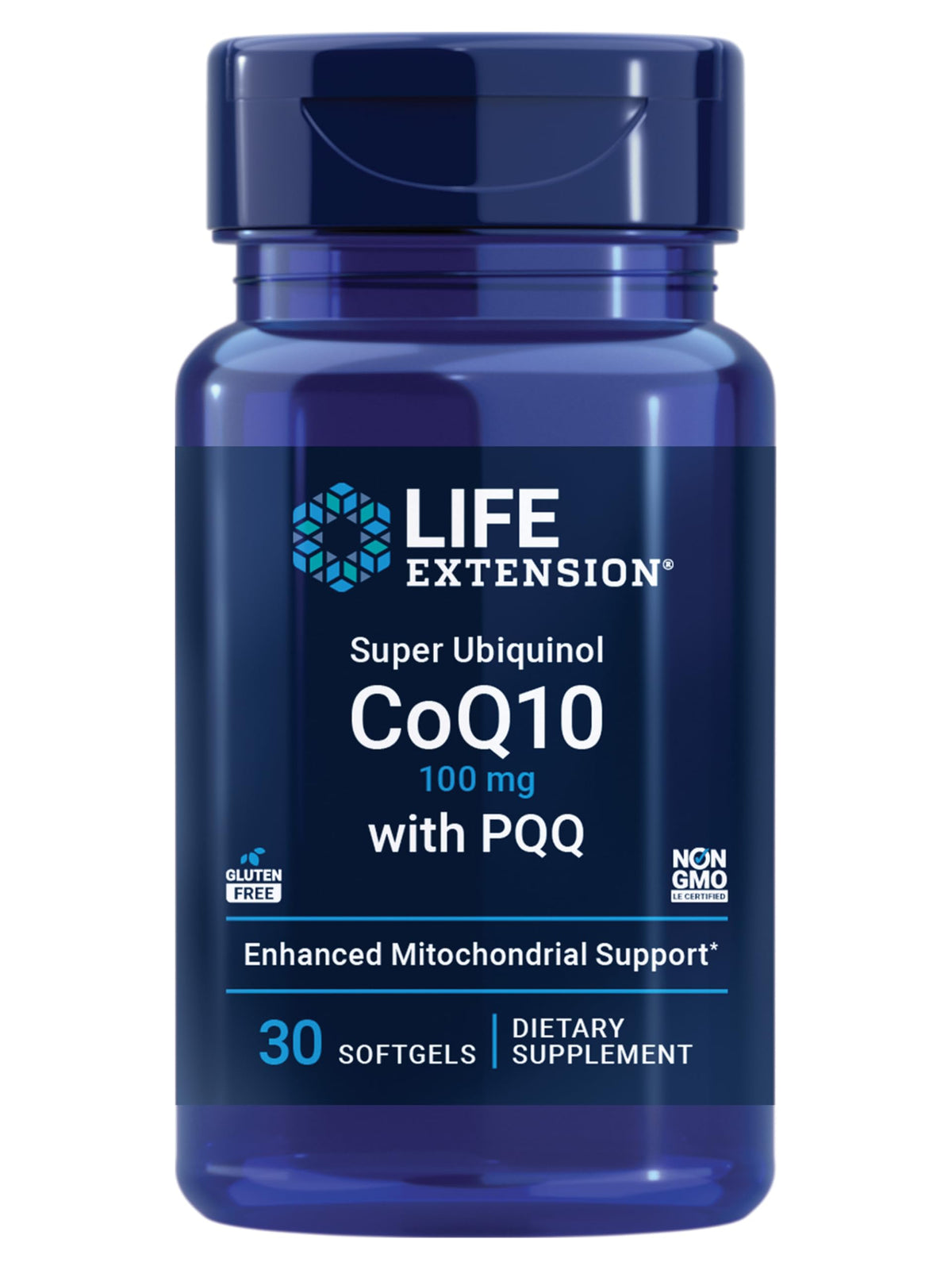Life Extension Super Ubiquinol CoQ10 30 gélules molles vue avant