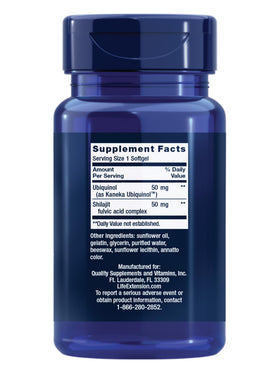 Life Extension Super Ubiquinol CoQ10 50 mg gélule ouverte montrant son contenu