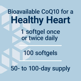 Life Extension Super Ubiquinol CoQ10 50 mg gélules sur une table