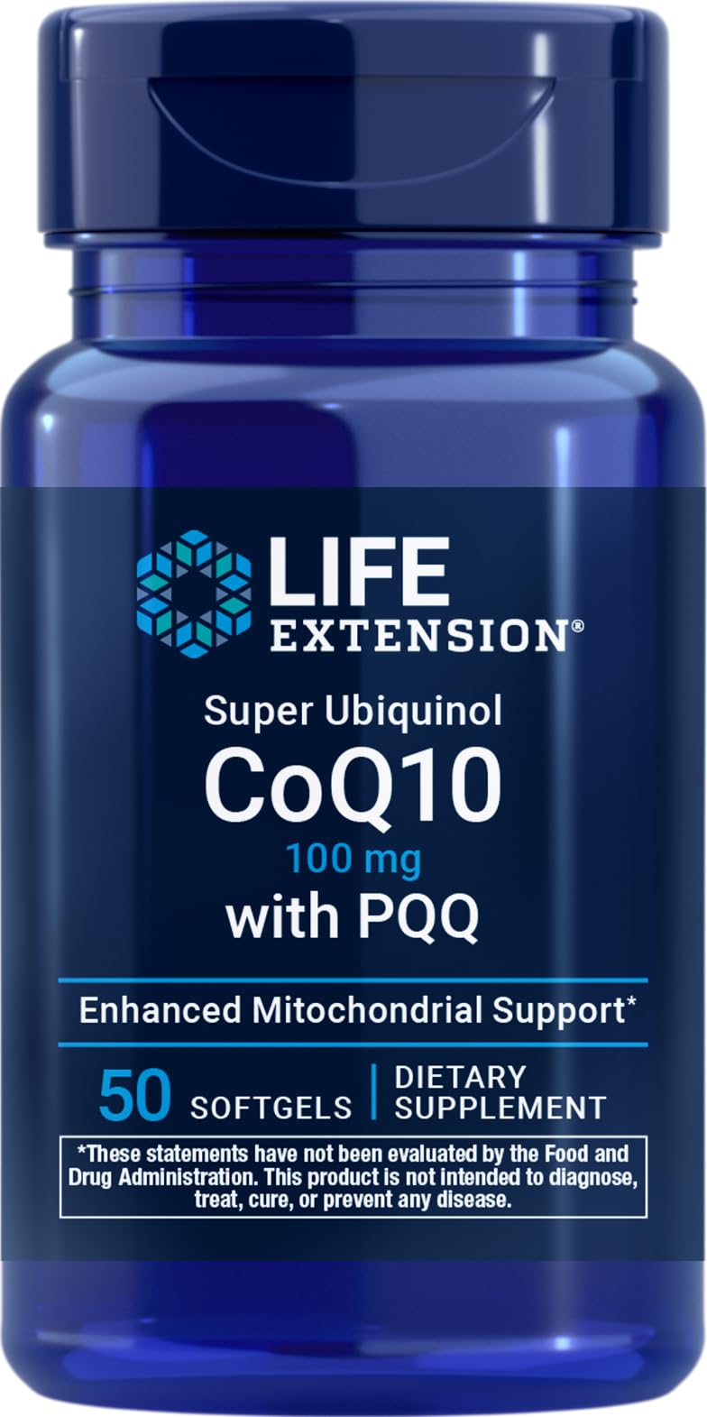 Life Extension Super Ubiquinol CoQ10 gélules vue de face