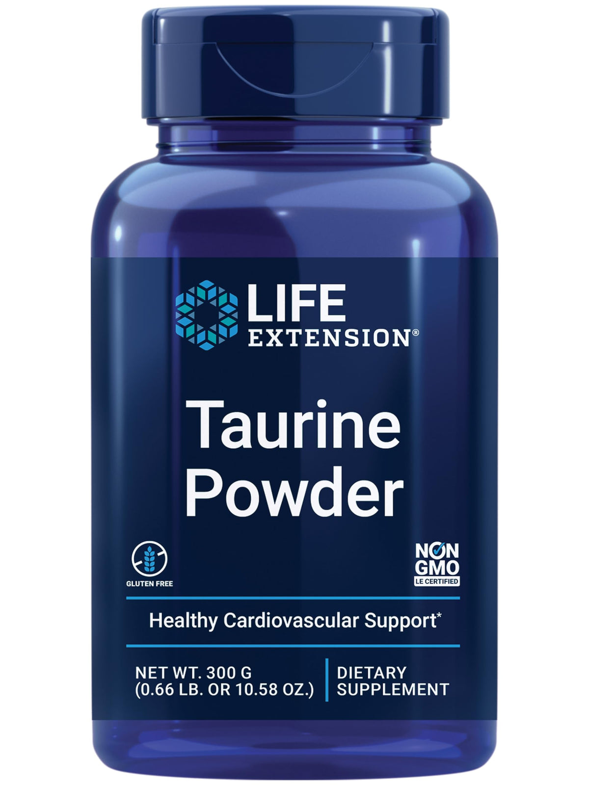 Life Extension Taurine Poudre 300g vue de face