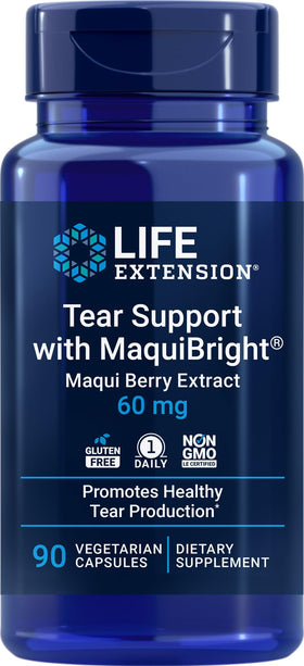 Life Extension Tear Support MaquiBright 90 Capsules Végétariennes vue avant