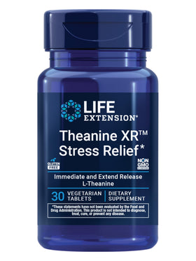 Life Extension Theanine XR™ 30 comprimés, vue de face