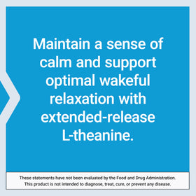 Life Extension Theanine XR™ comprimés dans une main