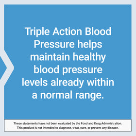 Life Extension Triple Action Tension Artérielle 60 comprimés et un verre d'eau