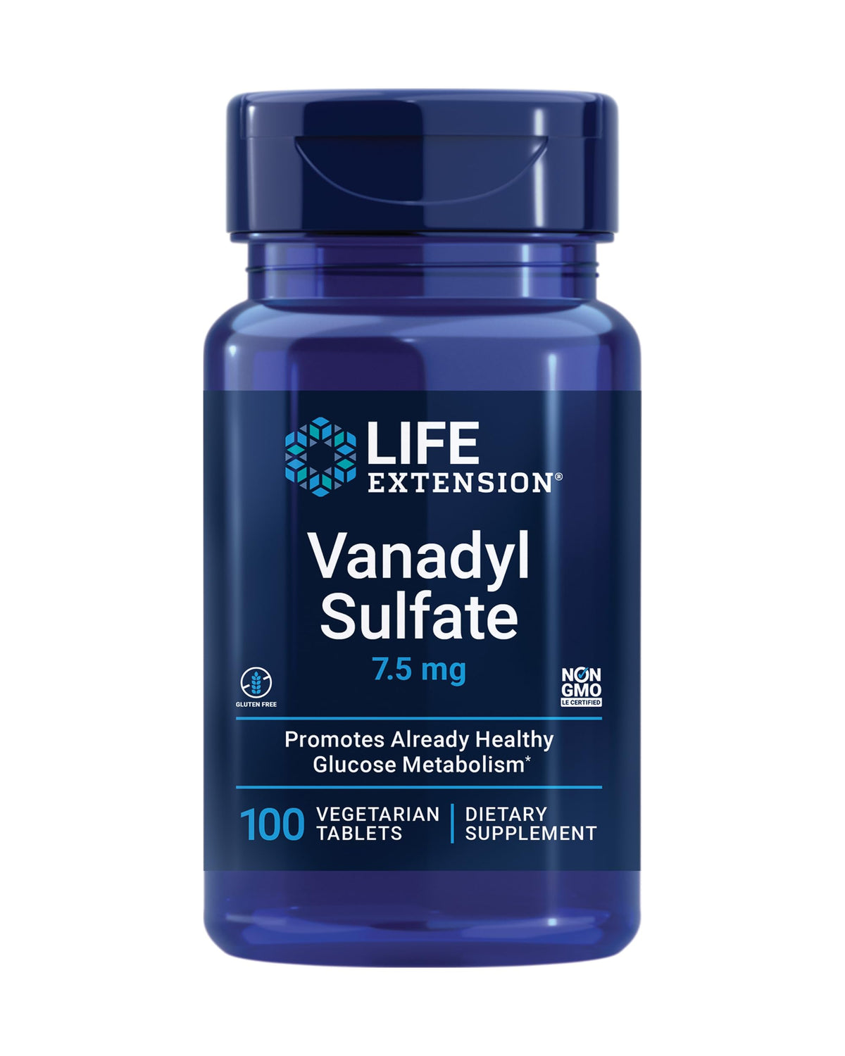 Life Extension Vanadyl Sulfate 100 tablettes vue avant
