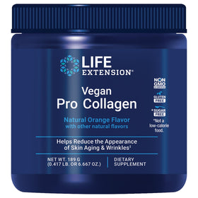Life Extension Vegan Pro Collagen avant de l'ouvrir, vue de face