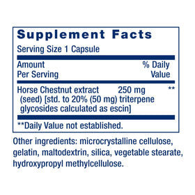 Life Extension Venotone 250 mg dos de l'emballage