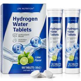 Life Nutrition Tablettes d'Eau Hydrogène au Magnésium, tube de 50 comprimés