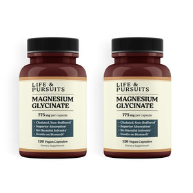 Life & Pursuits Magnésium Glycinate Pur 775 mg - vue avant du flacon