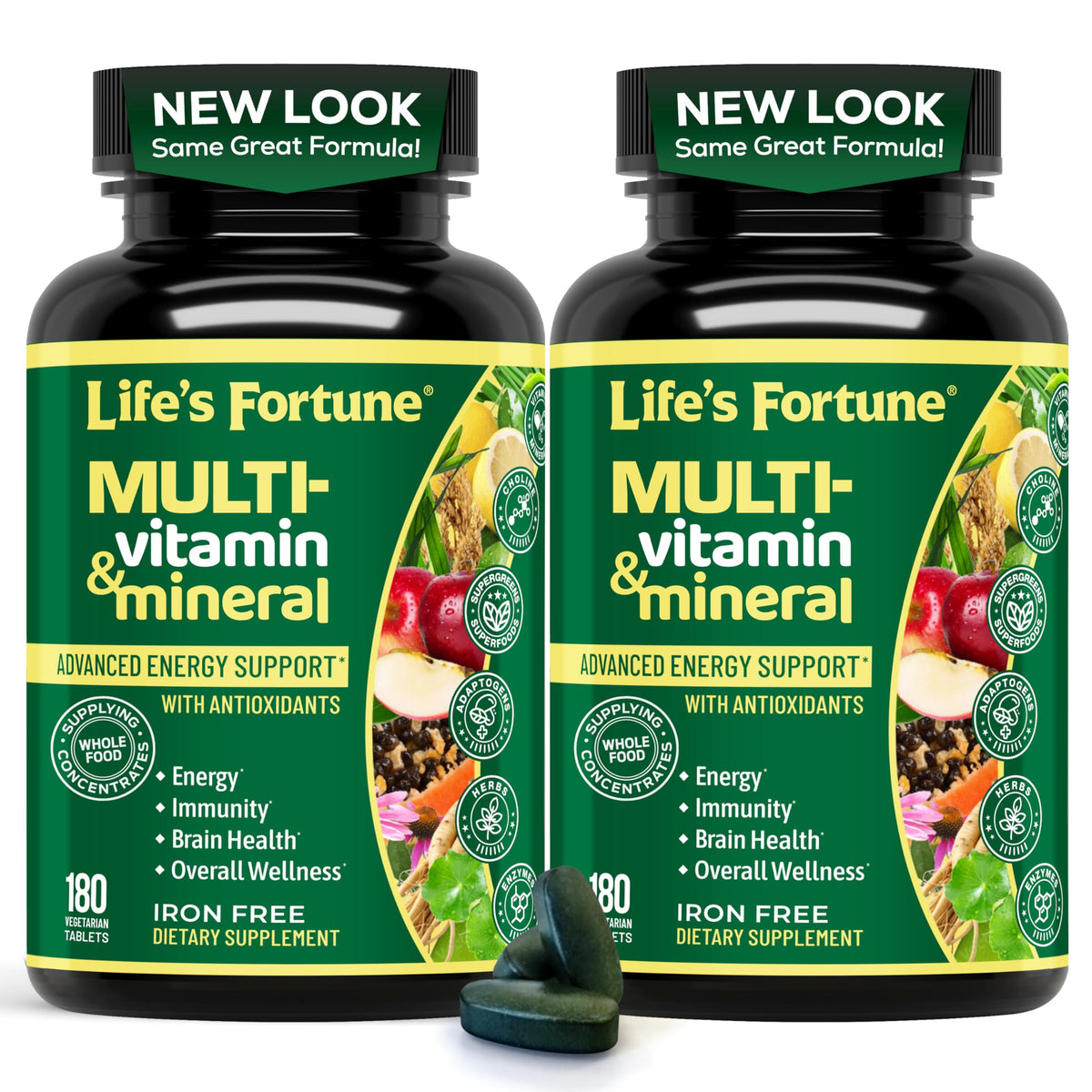 Life's Fortune Complément Alimentaire Multivitamines 180 comprimés végétariens