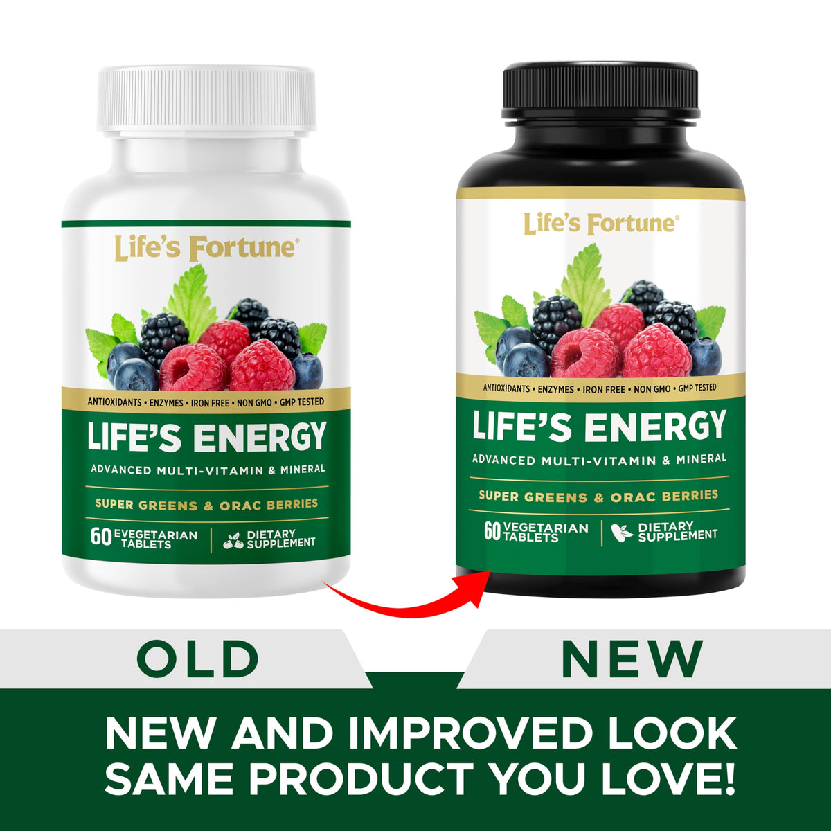 Life's Fortune Multivitamines Avancées 60 comprimés avec des fruits