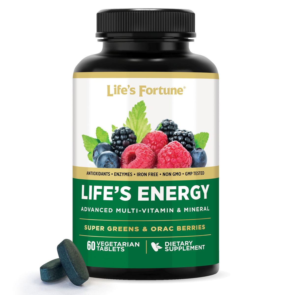 Life's Fortune Multivitamines Avancées 60 comprimés vue avant