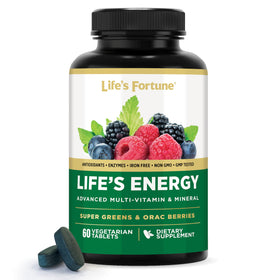 Life's Fortune Multivitamines Avancées 60 comprimés vue avant
