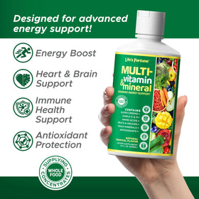 Life's Fortune multivitamines liquides 32 oz pack de 2