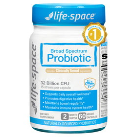 Life-Space Probiotique à Spectre Élargi 60 capsules vue de face