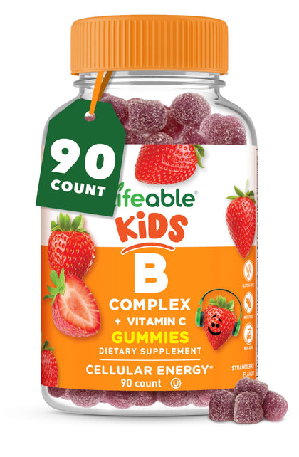 Lifeable B Complex Gummies pour enfants, packaging avant