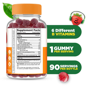 Lifeable B Complex Gummies, vue arrière de l'emballage