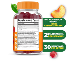 Lifeable Gélules de Champignons Vegan 60 Gummies présentation des gélules