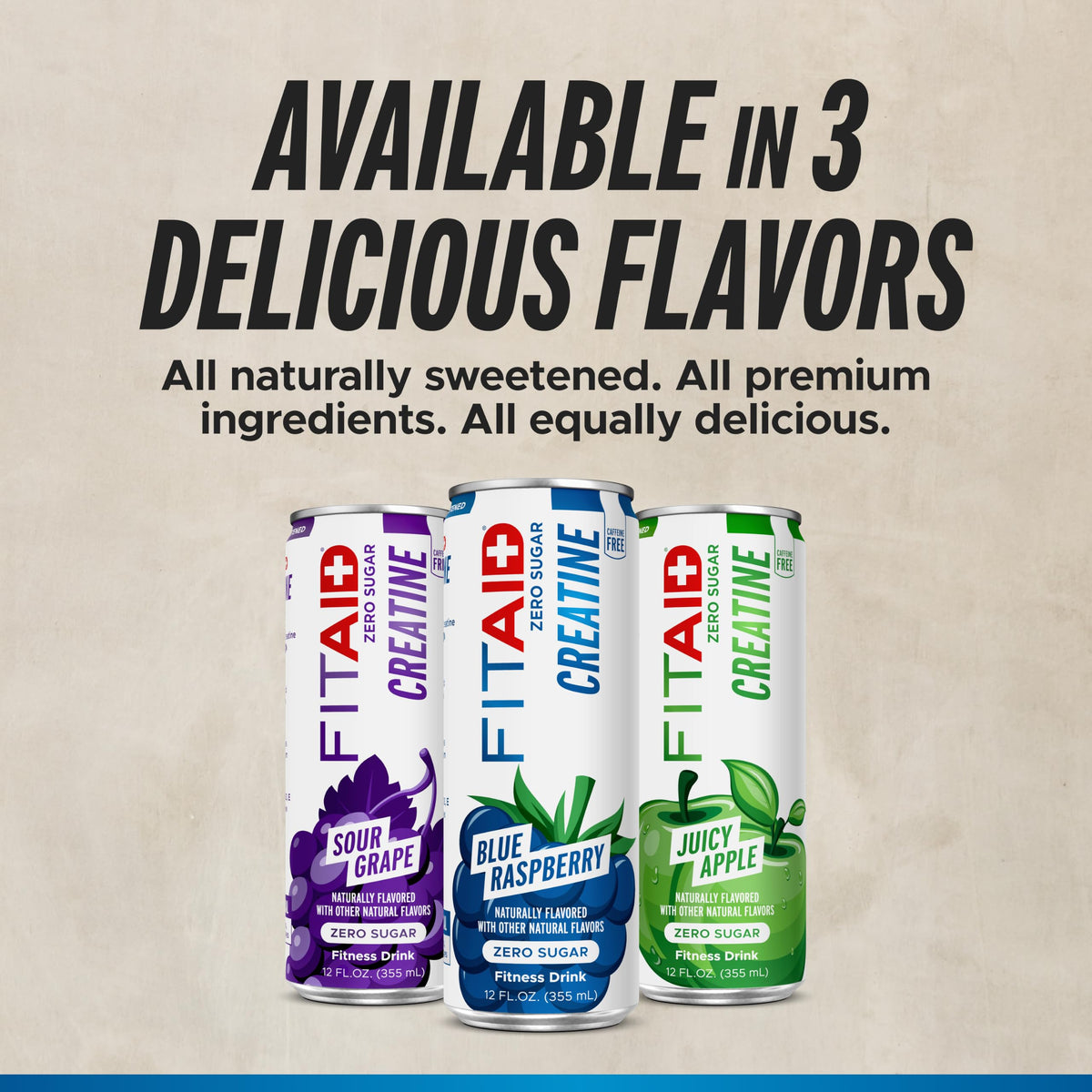 LIFEAID Boisson Creatine canette avec fruits
