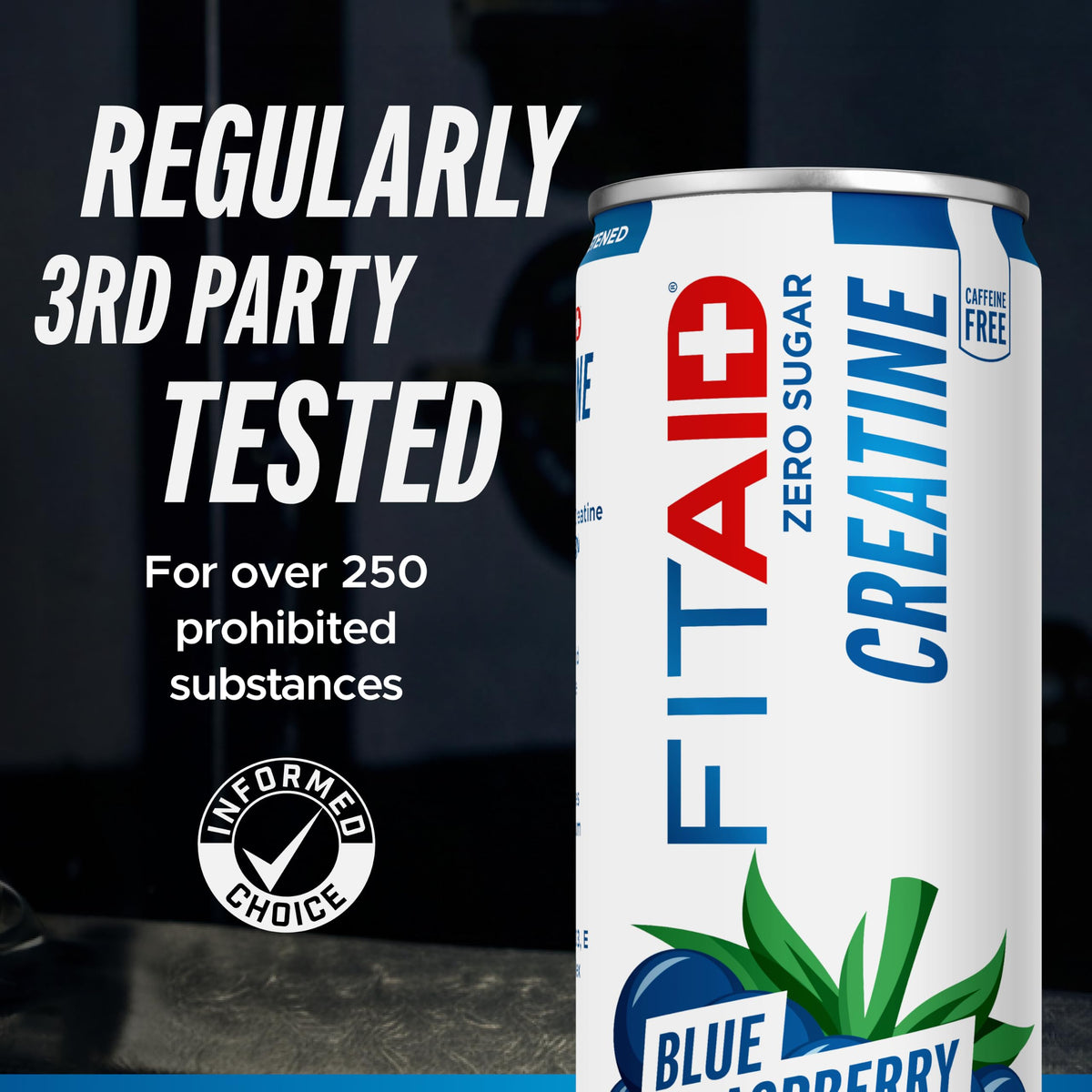 LIFEAID Boisson Creatine canette avec informations nutritionnelles