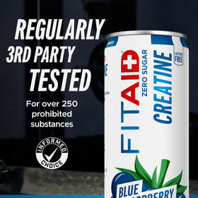 LIFEAID Boisson Creatine saveur framboise bleue avec glace