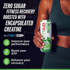 LIFEAID Boisson de Récupération Creatine Pomme canette côté