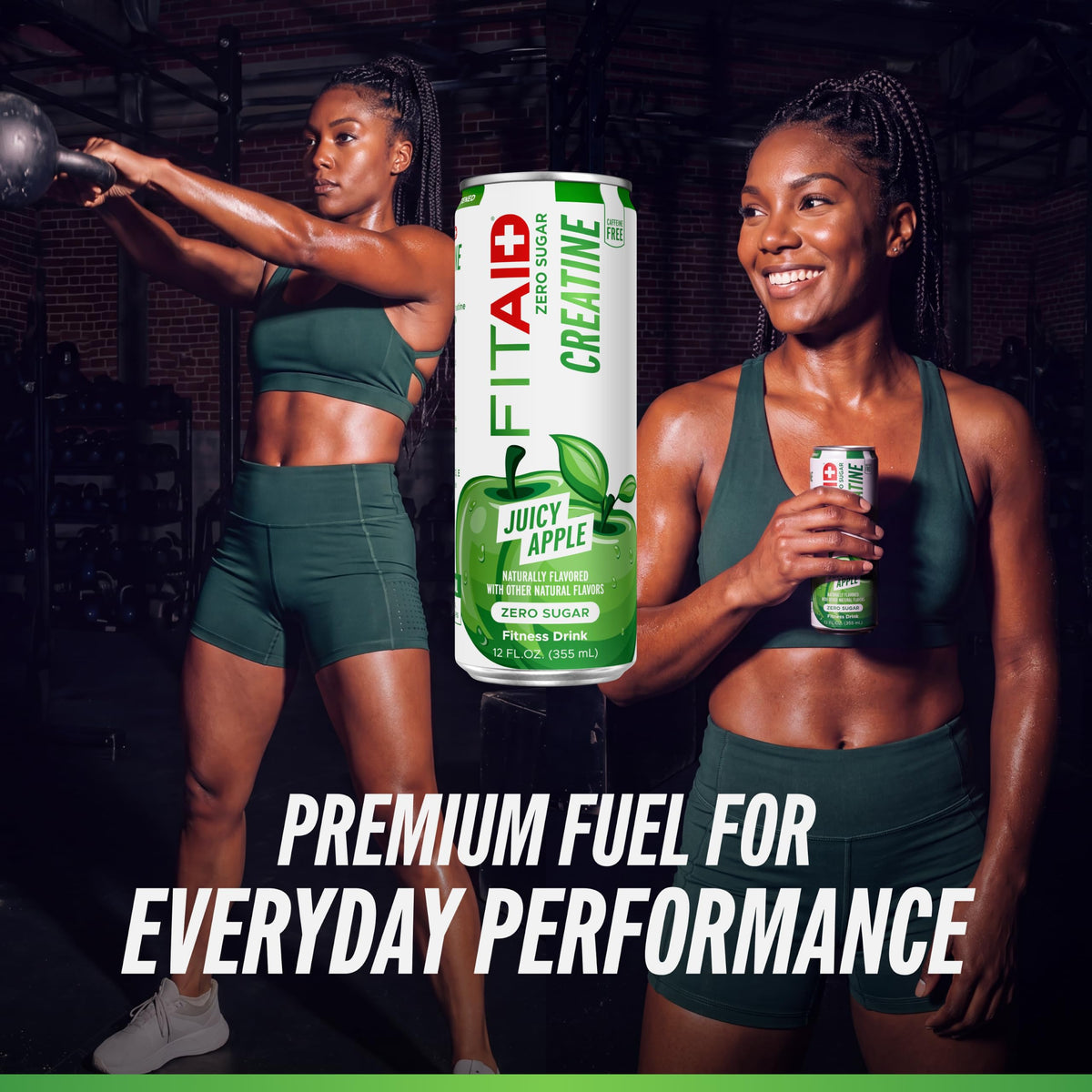 LIFEAID Boisson de Récupération Creatine Pomme pack de 24