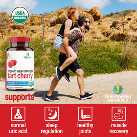 LifeGarden Naturals Supplément Cerise Acide 50:1 60 Capsules avec étiquette