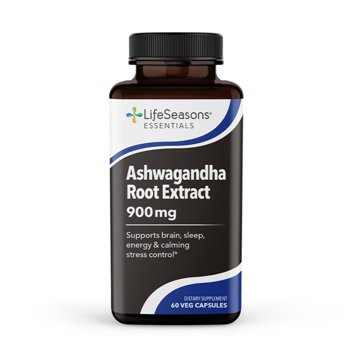 LifeSeasons Ashwagandha 900mg flacon de 60 capsules