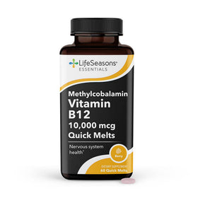 LifeSeasons B12 10 000 mcg comprimés fondants, vue de face