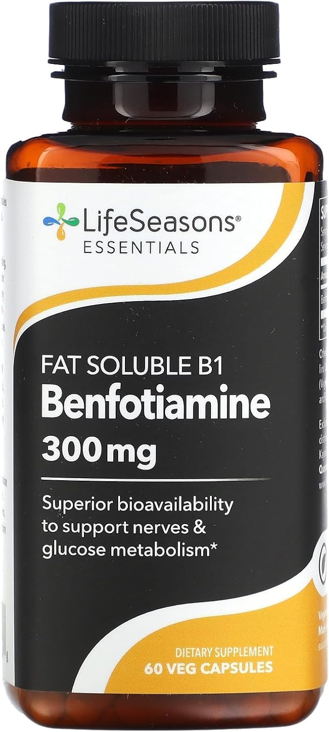 LifeSeasons Benfotiamine 300 mg boîte de 60 capsules végétaliennes