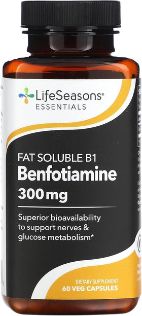 LifeSeasons Benfotiamine 300 mg boîte de 60 capsules végétaliennes