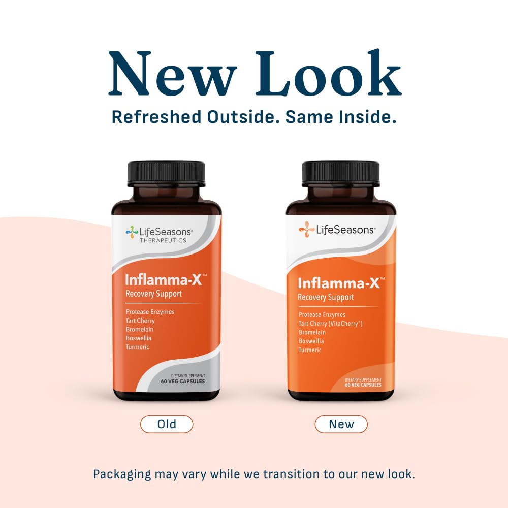 LifeSeasons Inflamma-X boîte ouverte montrant les capsules