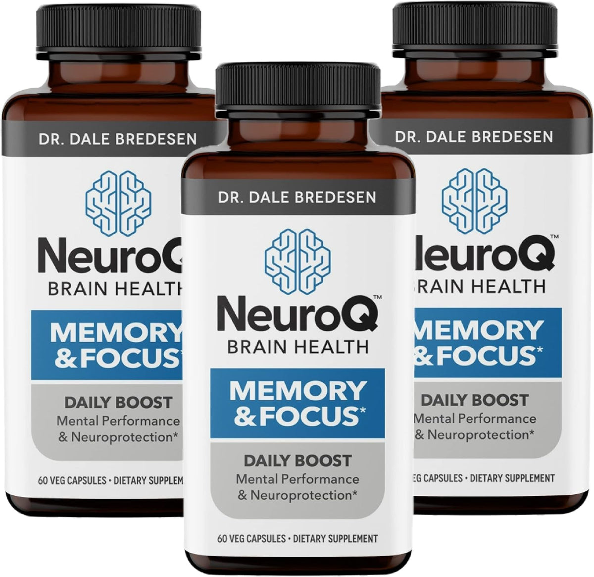LifeSeasons NeuroQ Mémoire & Concentration 60 Capsules - vue de face